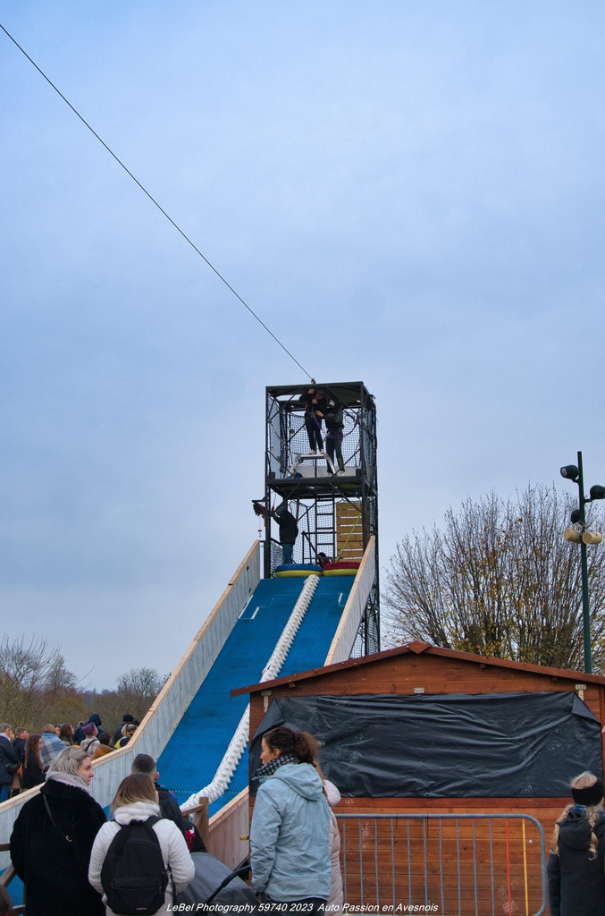 luge d'hiver et sa tyrolienne