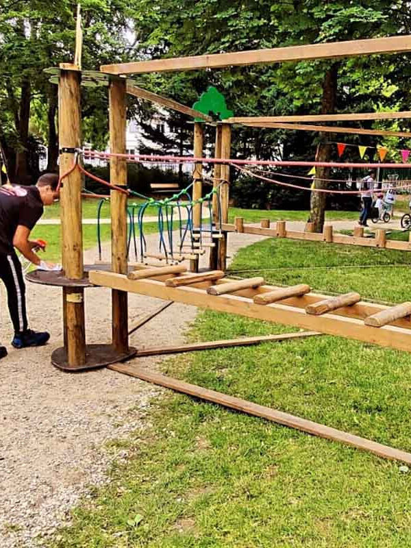 parcours ouistiti, accrobranche pour jeunes enfants