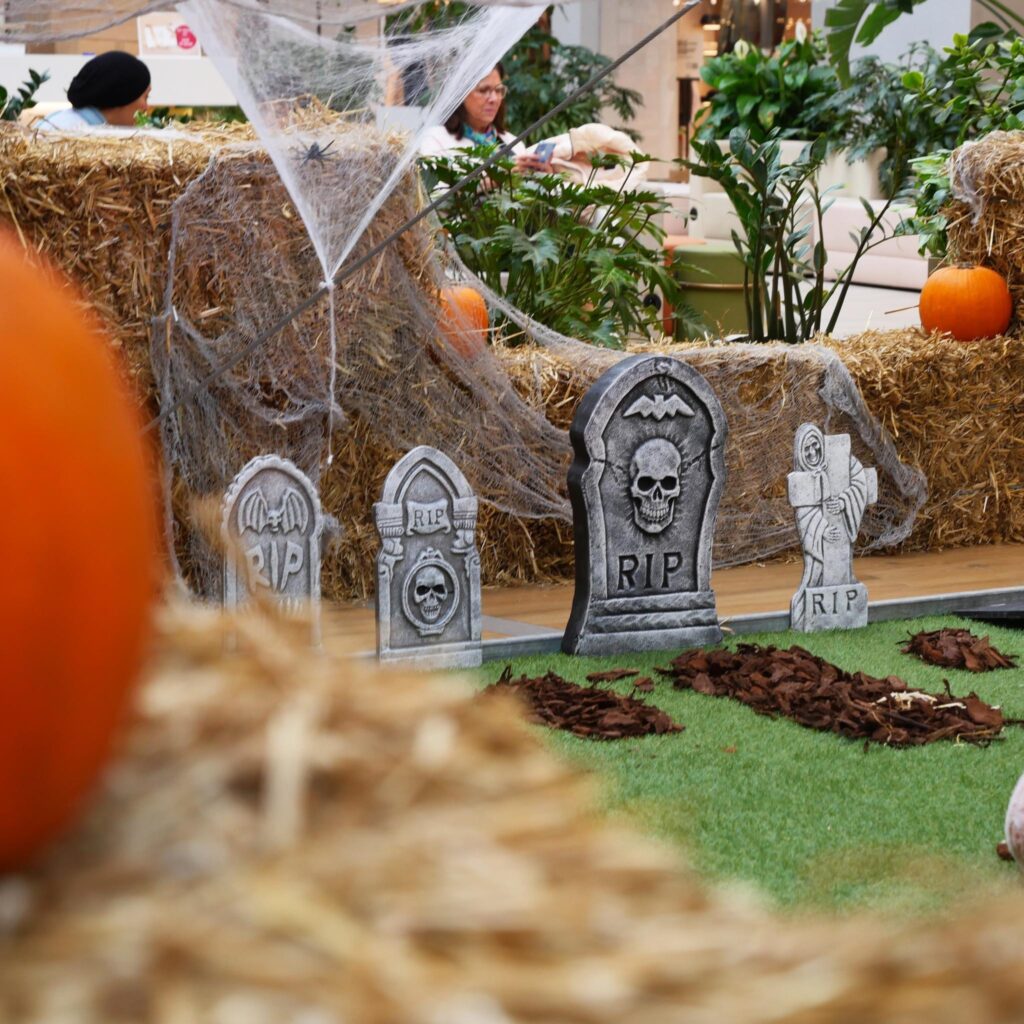 décor cimetière pour Halloween
