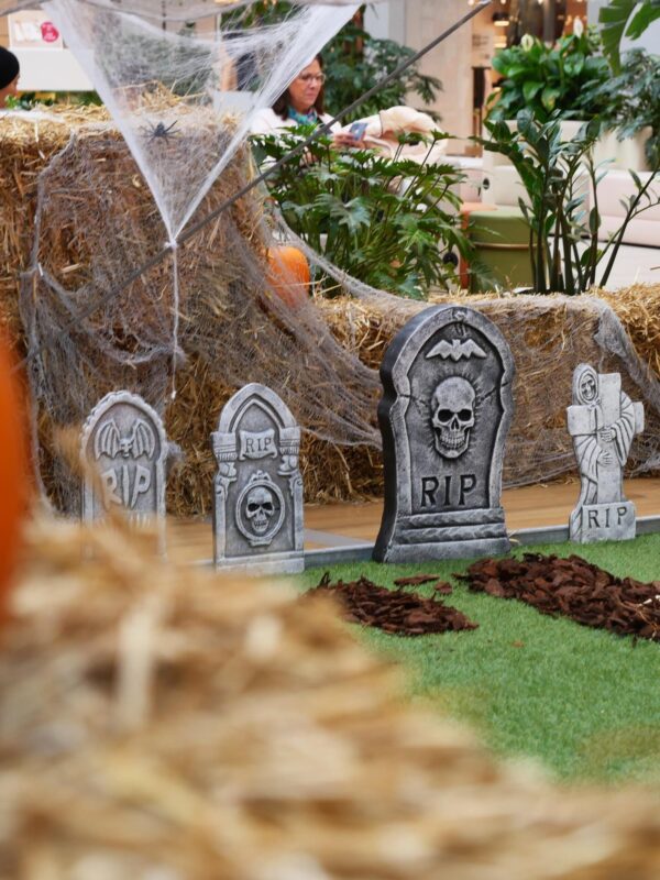 décor cimetière pour Halloween