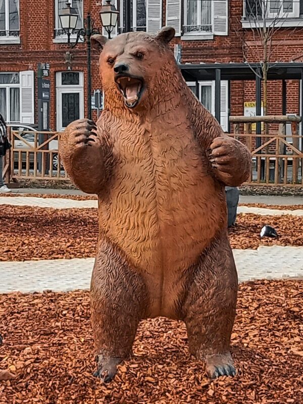ours : grande figurine de décor
