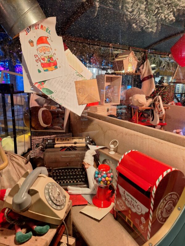 décoration pour un marché de Noël féérique