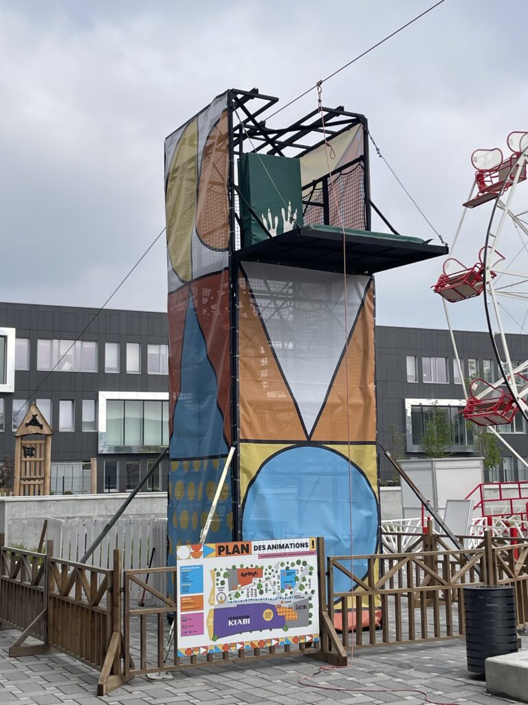 tour ludique à l'inauguration du village Kiabi