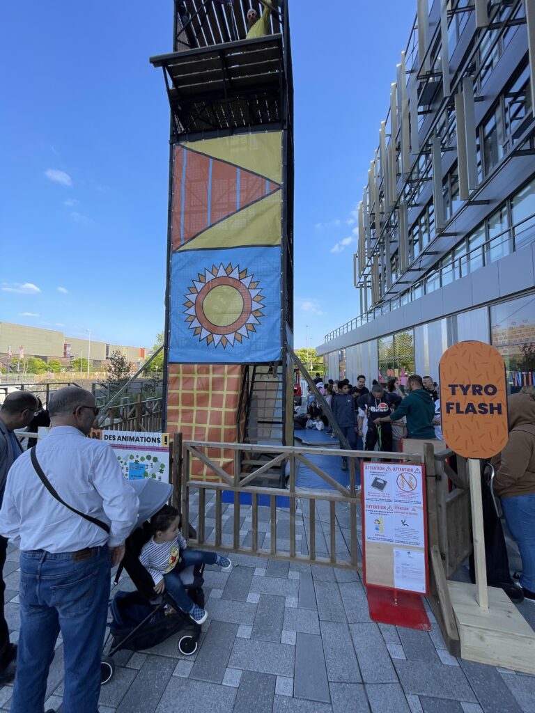 tour ludique à l'inauguration du village Kiabi