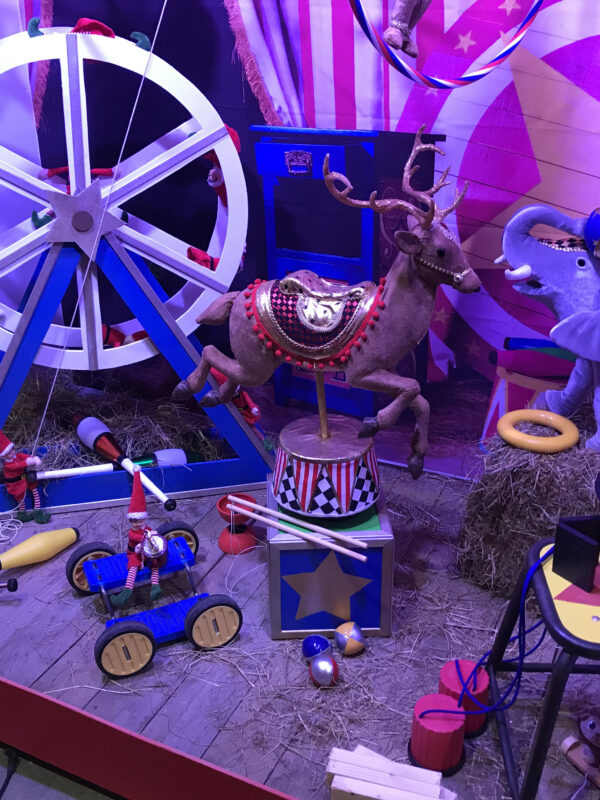 vitrine animée Chrictmas Circus