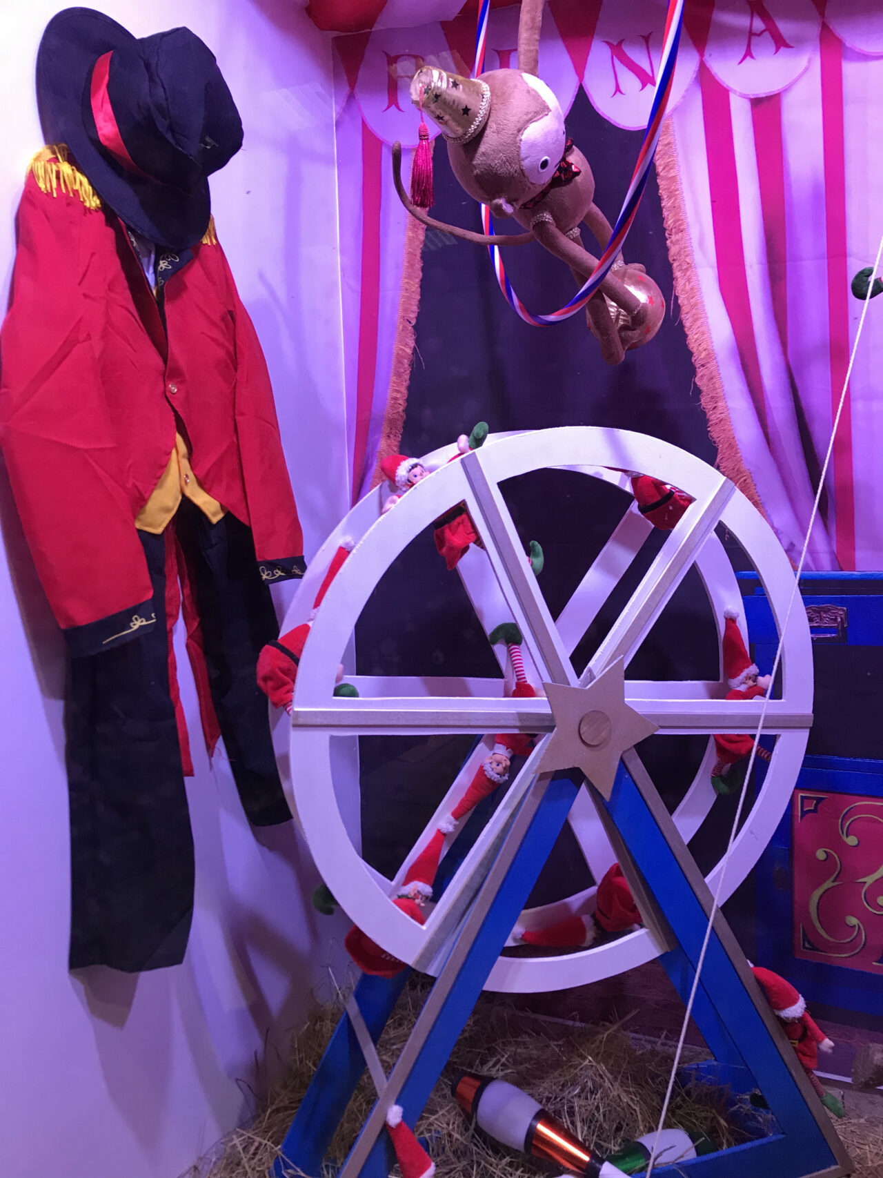 vitrine animée Chrictmas Circus