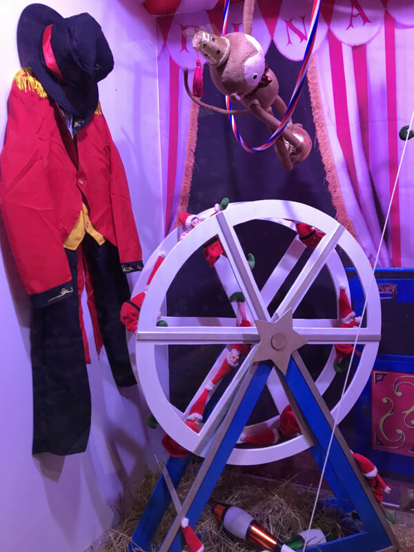 vitrine animée Chrictmas Circus