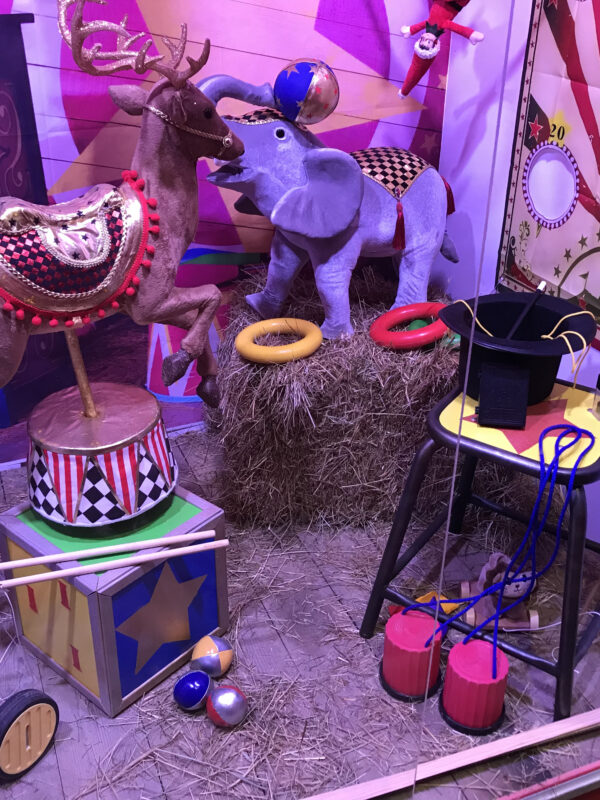 vitrine animée Chrictmas Circus