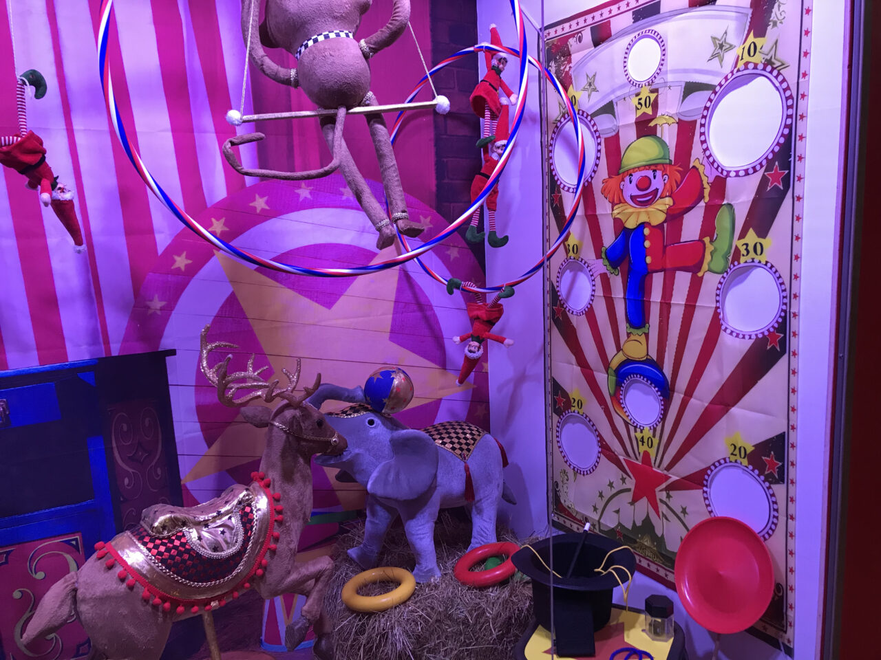 vitrine animée Chrictmas Circus